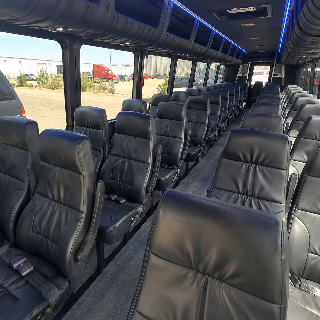 25 passenger minibus inside