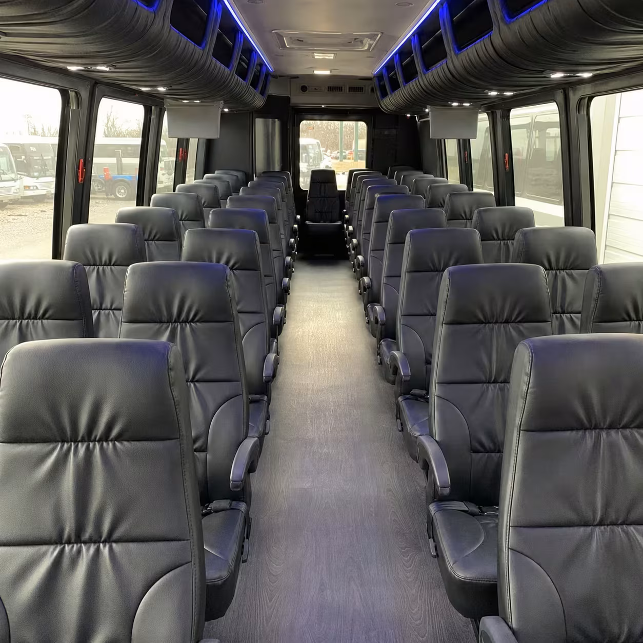 28 passenger minibus inside