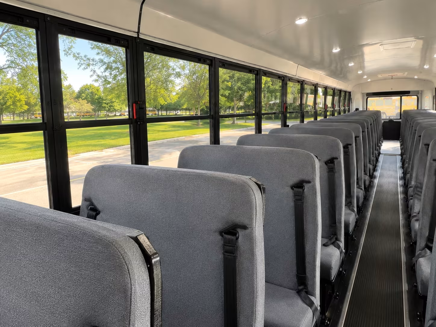 school bus inside
