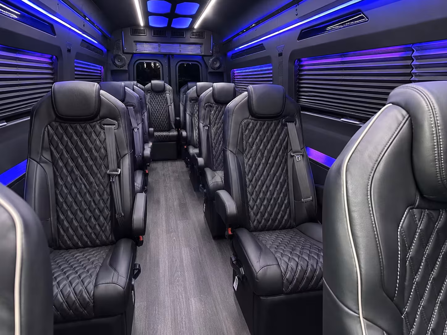 sprinter van with driver inside