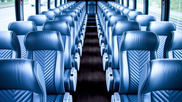 55 passenger charter bus interior