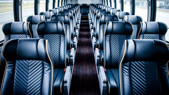 new orleans 54 passenger charter bus inside