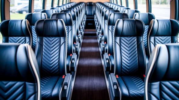 new orleans 55 passenger charter bus inside