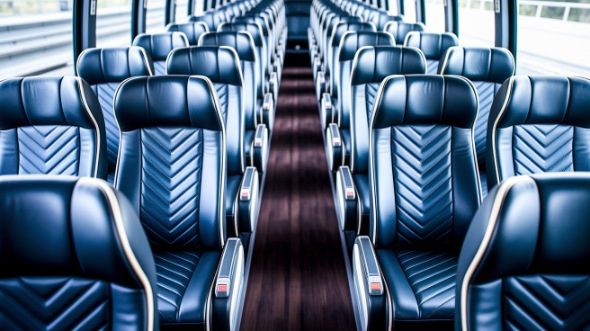 new orleans 56 passenger charter bus inside