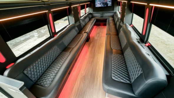 new orleans party bus rental interior