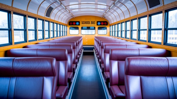 new orleans school bus rental interior