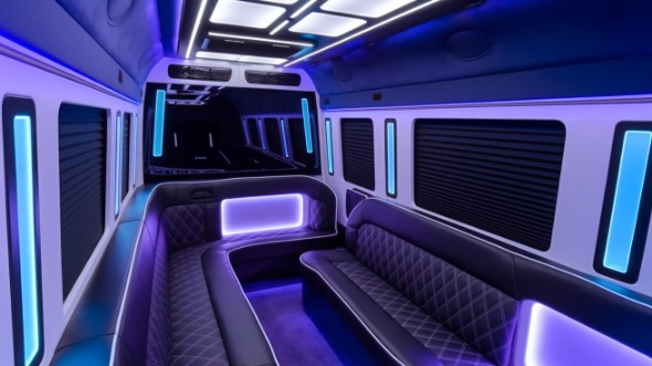 new orleans sprinter limo rental interior